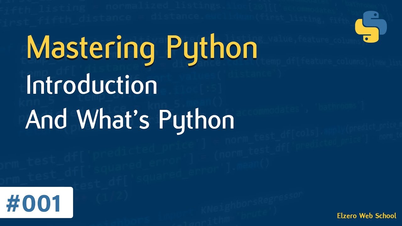 تعلم لغة بايثون من الصفر حتى الاحتراف مع اسامة الزيرو Mastering Python
